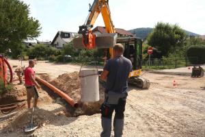 PRENOVA KOVAČEVE ULICE PRI OŠ CERKNICA 02 FOTO LJUBO VUKELIČ